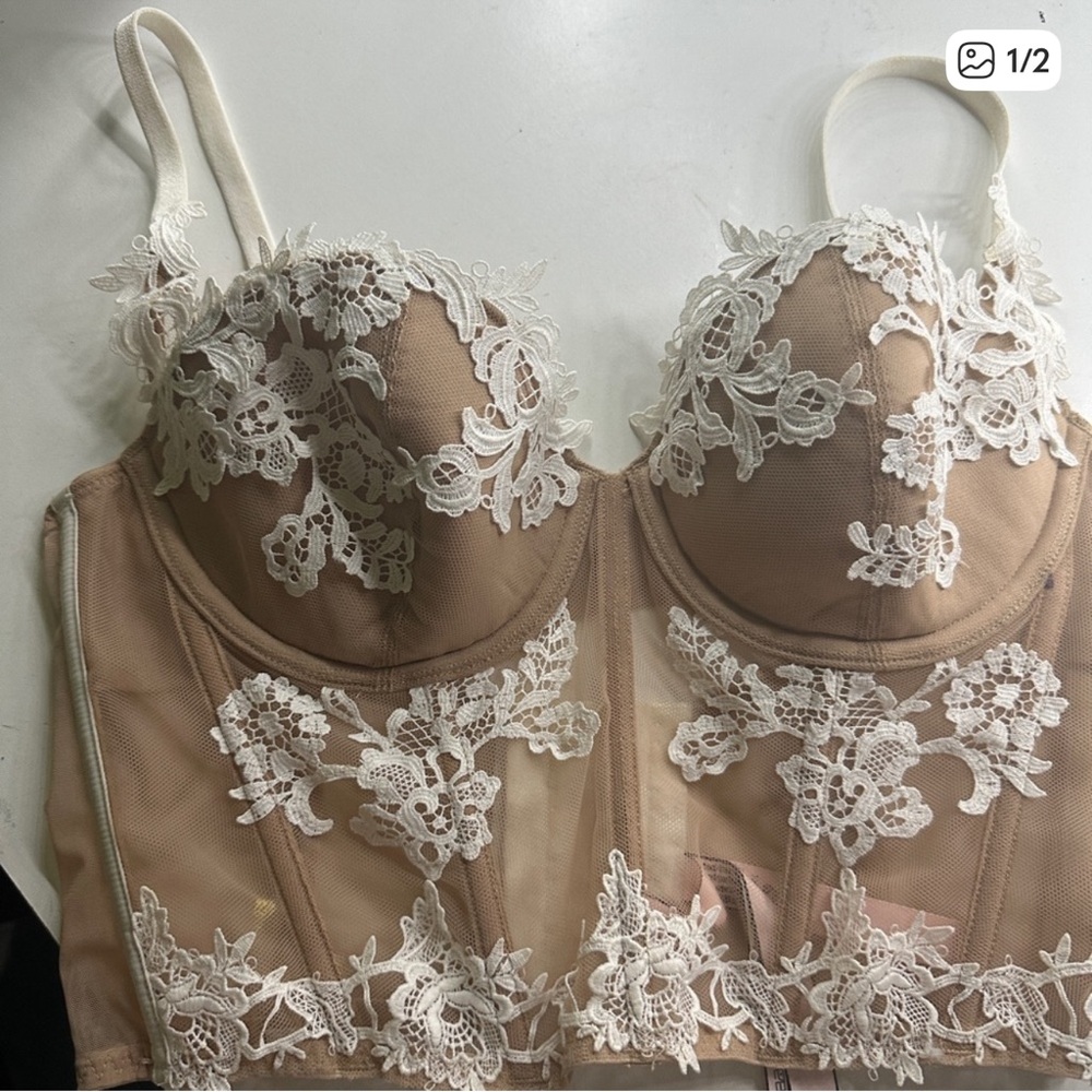 Victoria's Secret Beige Lace Corset
